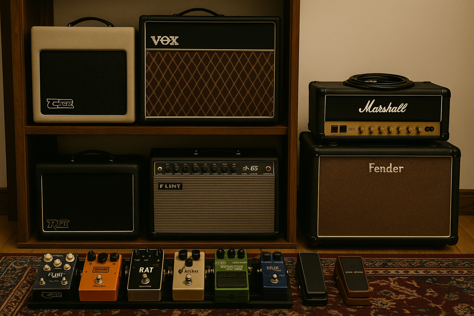 Pedales y amplificadores